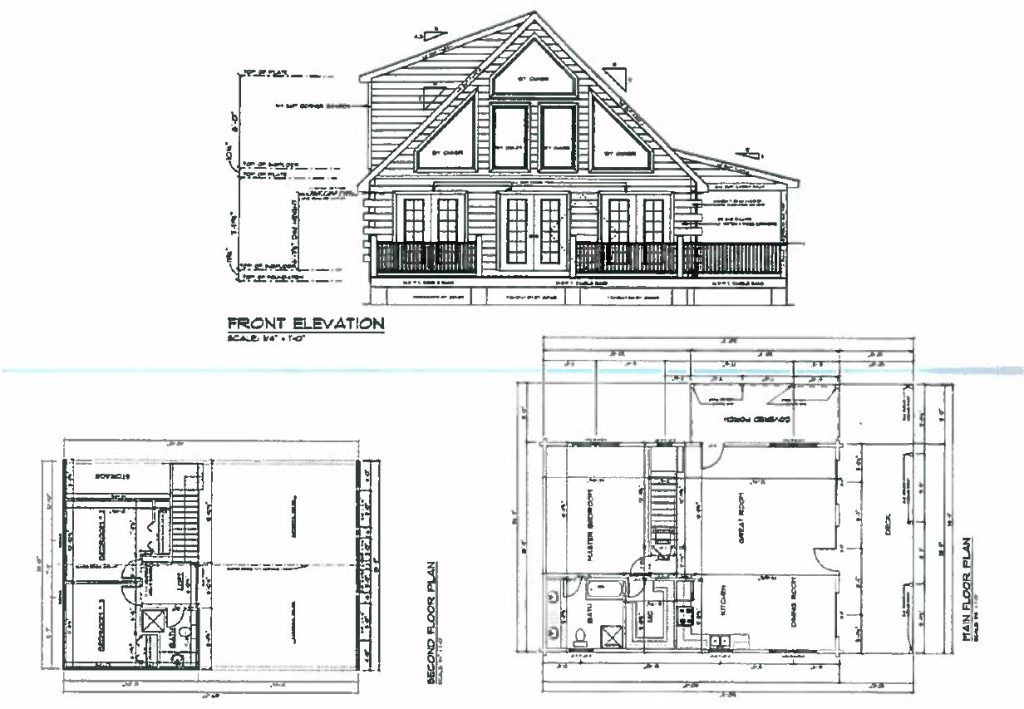 log house floor plan